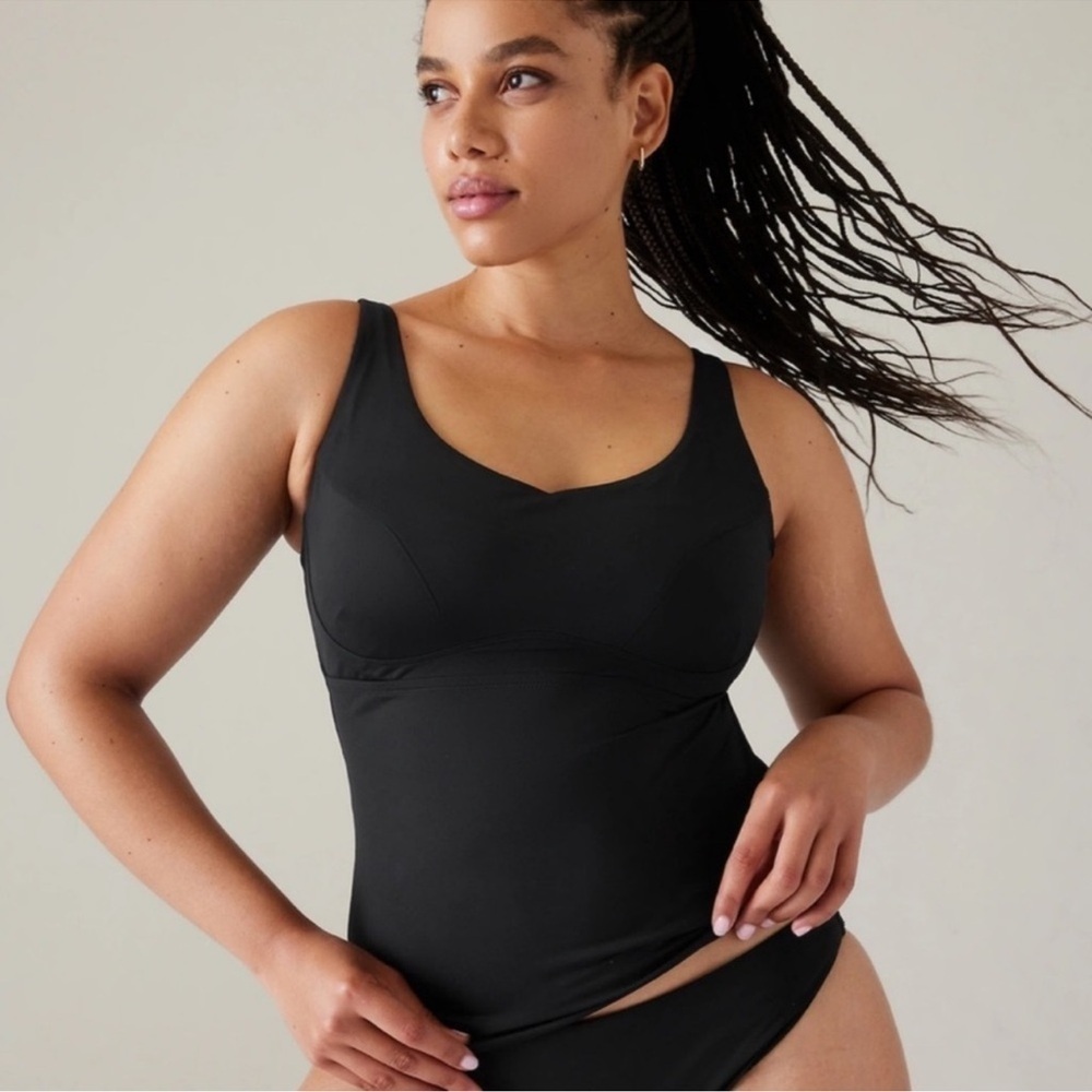 NEW Athleta Bondi Bra Cup Tankini Black 657719 Size 34 B/C NWT